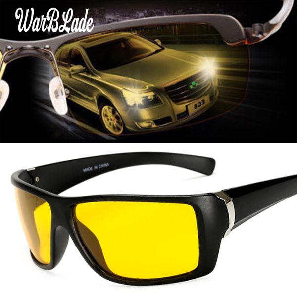 

warblade polarized night driving glasses for men anti glare safety night vision square sunglasses eyewears, White;black