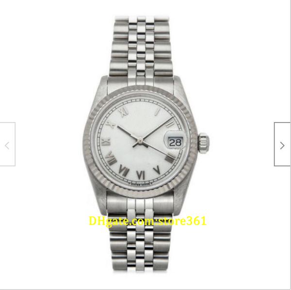 

20 style casual dress mechanical automatic 31mm steel white gold ladies jubilee bracelet watch 68274, Slivery;brown