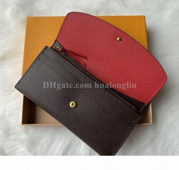 

woman wallet purse women original box fashion wallets, Red;black