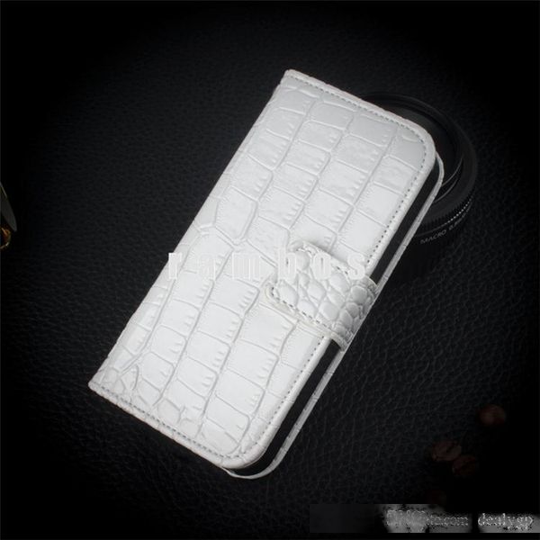 

for iphone 8 x wallet crocodile grain pu leather cell phone case cover pouch with credit card holder for iphone x / 8
