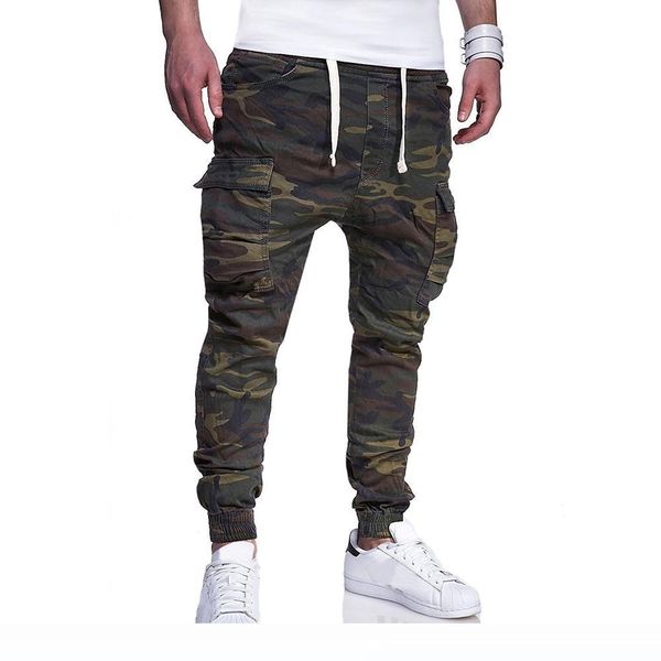 

mens camouflage pencil designer jeans fashion skinny big pockets striped zipper design slim jean pants 1603-7440, Black