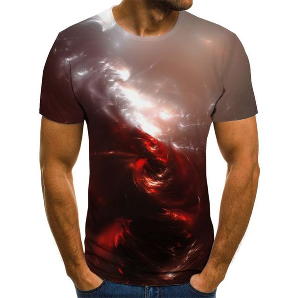 

planet pattern 3dt-shirts 3d print shirts harajuku horror graphic men clothing