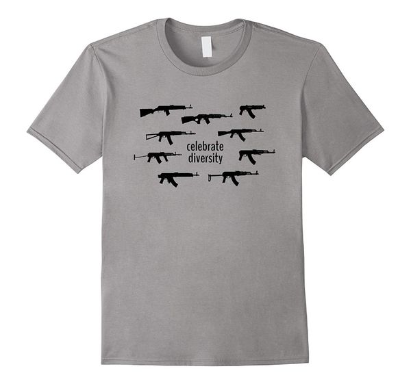 

2019 new short sleeve casual celebrate diversity ak-47 t-shirt t shirt