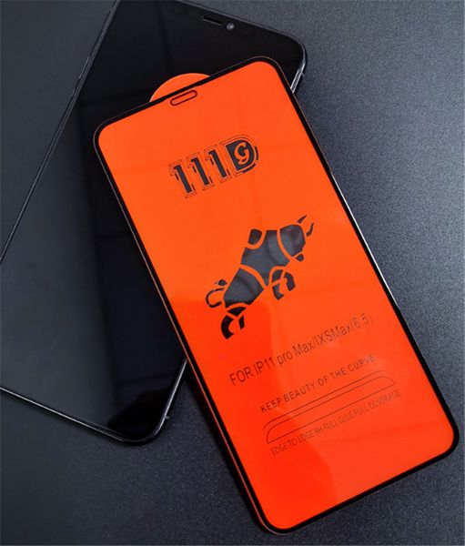 111D gehärtetes Glas für iPhone X XS XR XS MAX Displayschutzfolie Schutzglasfolie für iPhone 8 7