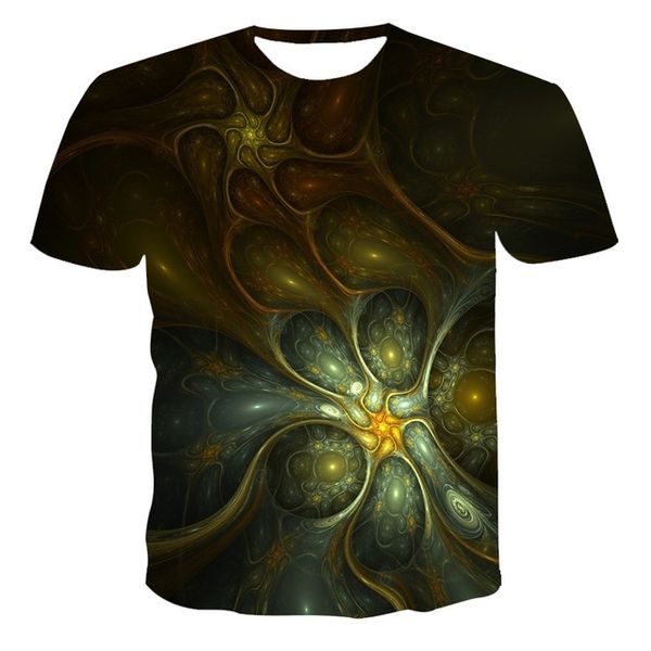 

summer men breathable colorful splicing printing 3d print shirts anime horror humor men clothing