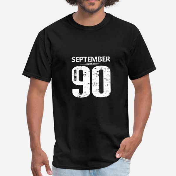 

september 1990 number t shirt men personalized short sleeve euro size s-3xl anti-wrinkle authentic spring family shirt