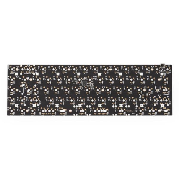 

65% mechanical keyboard pcb plate qmk type-c programmable pcb board support iso split layout mechanical gaming keyboard diy kits