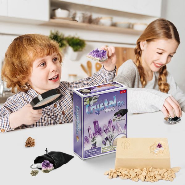 

puzzle child creative diy toy mining the crystal stone fossil and pyrite model presents both boy and girl