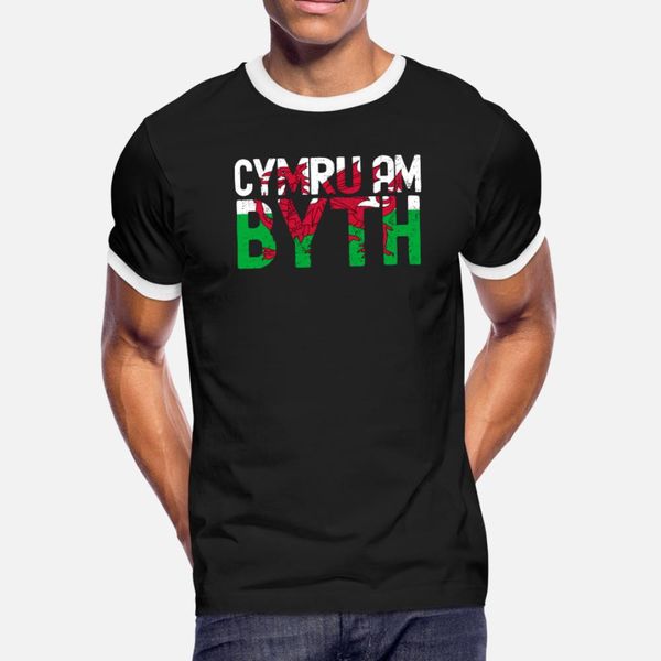 

scottish wife cymru gifts t shirt men printed short sleeve plus size 3xl pattern fitness comfortable spring standard shirt