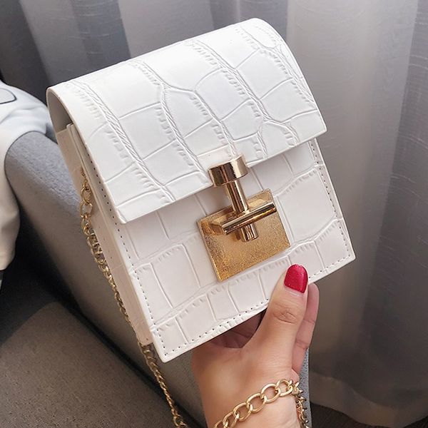 

bag for women 2020 solid color covered leather lock shoulder messenger bag mochila sac a main femme mujer bolsas femininas#20