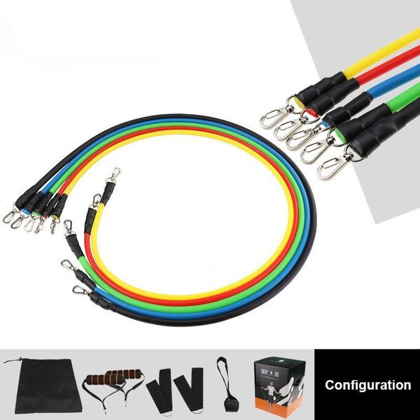 

for workout up to resistance gym indoor/outdoor bands, bands stackable exercise fitness strength, yoga, 100lb, set uy2008 bqkbr