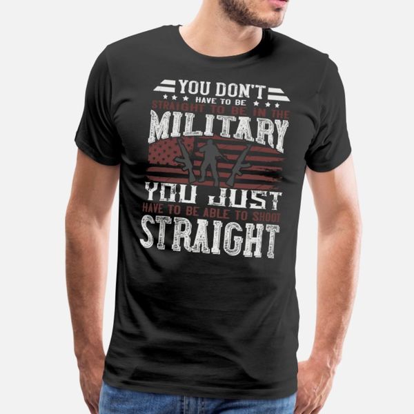 

вы не должны быть прямыми, чтобы быть в militar тенниски мужчины дизайн футболки s-xxxl костюм graphic новой мода весна trend рубашка