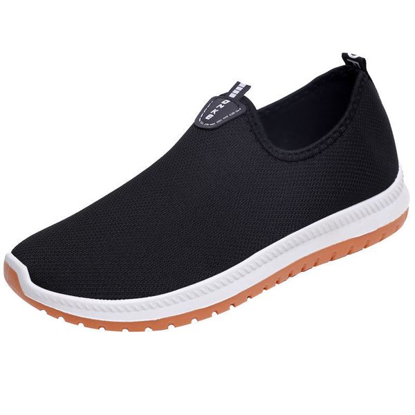 

2020 korean version of the new shoes men's non-slip wear-resistant casual shoes breathable korean version all-match, Black