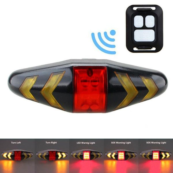 

remote control bicycle rear led tail light bycicle wireless turn signals lamp usb bicycle lights