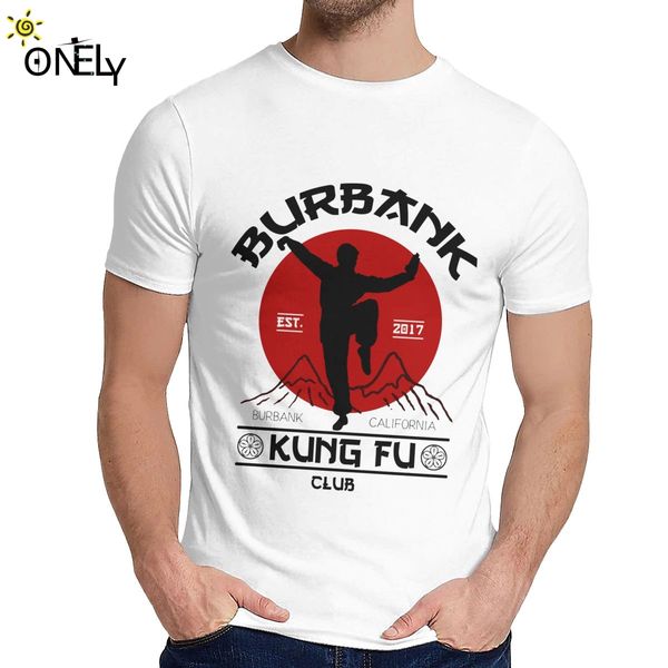 

burbank kung fu club t-shirt round neck 2019 organic cotton plus size t shirt