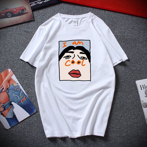 

lettbao i am cool funny tshirt comfortable tee shirt homme cotton ulzzang men collar t shirt harajuku korean men's t-shirts