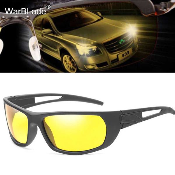 

warblade polarized night vision glasses men women pchromic sunglasses day night driving anti-glare goggle sun glasses oculos, White;black