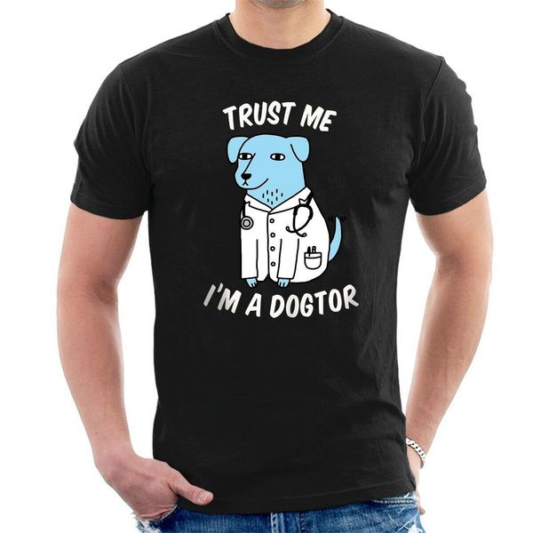 

trust me я dogtor tshirt top summer отдых прохладный мужчины смешной тенниска хлопка высокого качества unisex tshirt