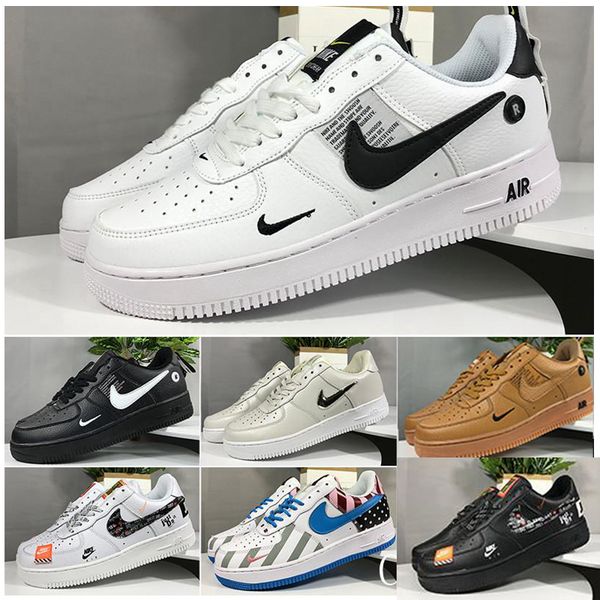 

2019 one men low high white black f 1 women dunk skateboarding running shoes classic fly trainers knit s sneakers