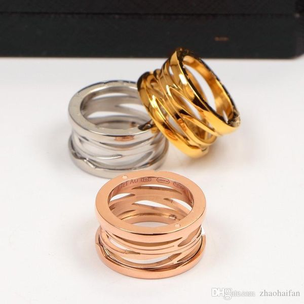 

zhf jewelry band ring original design titanium steel spring narrow ring for women men couple wedding engagement ring brand jewelry, Silver