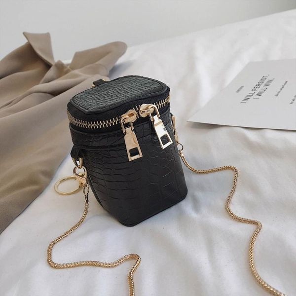 

vintage pu leather stone pattern crossbody bags for women 2020 shoulder bag mini handbags purses zipper bucket bags bolsa #t1p