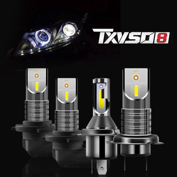 

2pcs 55w car led headlight lamp h4/h7 kit 6000k white bulb high/low beam led headlights for car, automotive car styling