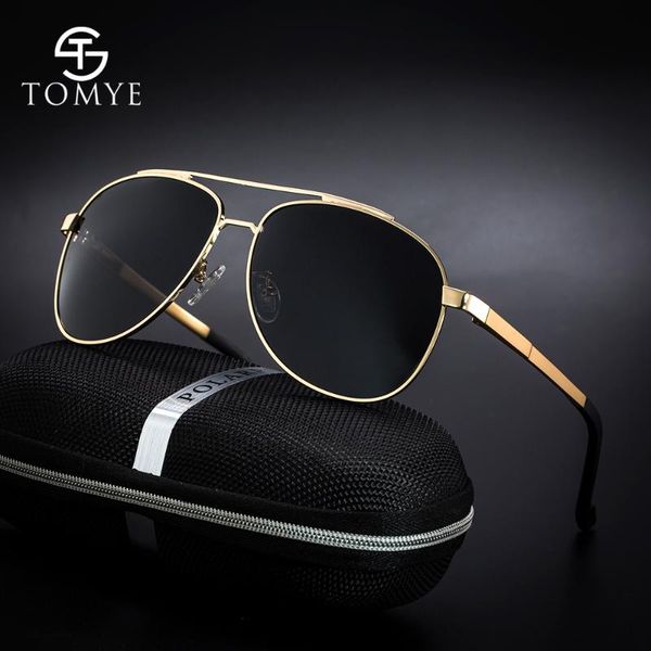 

men sunglasses tomye 3007 classic polarized pilot eyewear, White;black