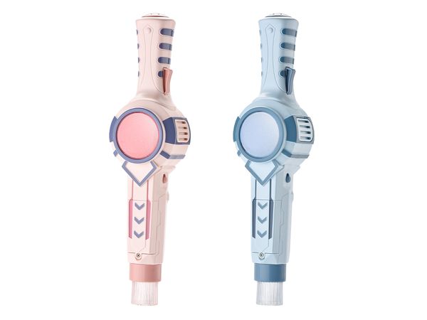 

explosive elastic smoke bubble machine magic wand electric bubble blowing gun-blue kid toys