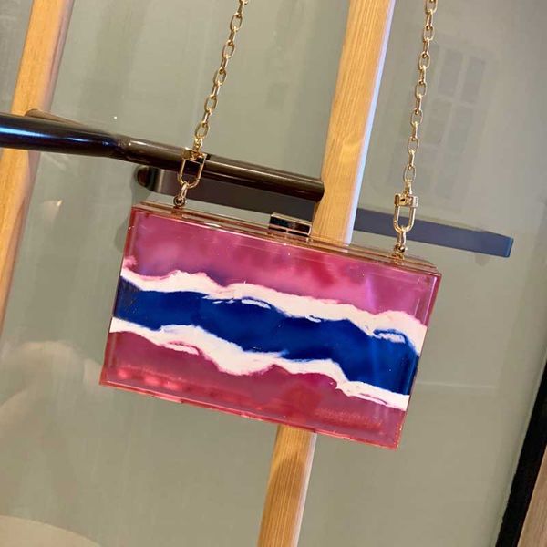 

fashion women transparent storage crystal box pvc clear cosmetics bag makeup make up flap shoulder bag