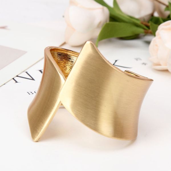 

attractto lrregular open gold &bangle for women stainless steel bracelet crystal jewelry making bracelets sbr190527, Golden;silver