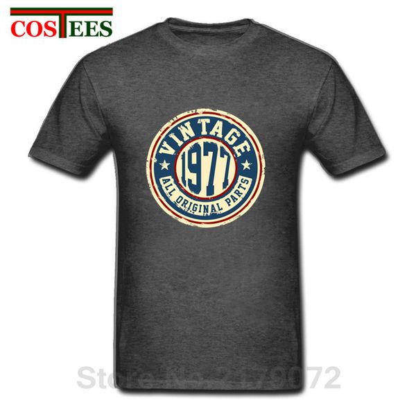 

retro classic 40th birthday gift vintage 1977 all original parts t shirts casual man custom t-shirt cotton comfortable camisetas