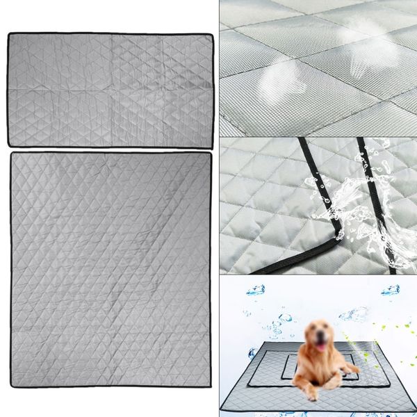 

pet summer car seat cover dog mat plaid travel pet cushion large dog bed lx9c