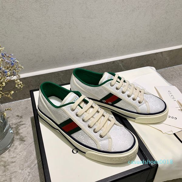 

2020 mens womens designer tennis 1977 sneaker with web green and red in cotton luxury fashion casual trainer designer shoes for men4 c18, Black