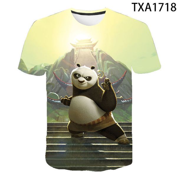 

new kung fu panda clothing wild quick-drying 3d print shirts kawaii harajuku kawaii men clothing