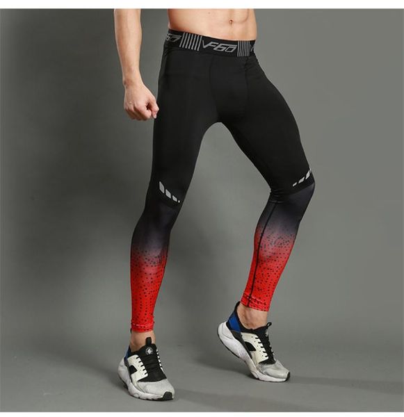 

sports compression pants for men, compression pants with base, for running, gymnastics and active training, compressed gradient, Black;blue