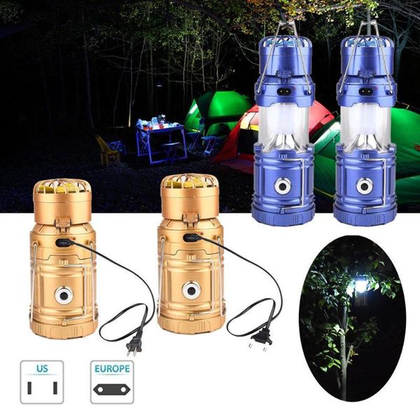 

portable lanterns solar rechargeable hiking light fishing lamp led torch lighting tent camping