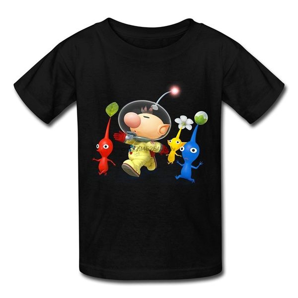 

mens 100% cotton sportswear happwan kid's captain olimar and pikmin super smash bros t shirt