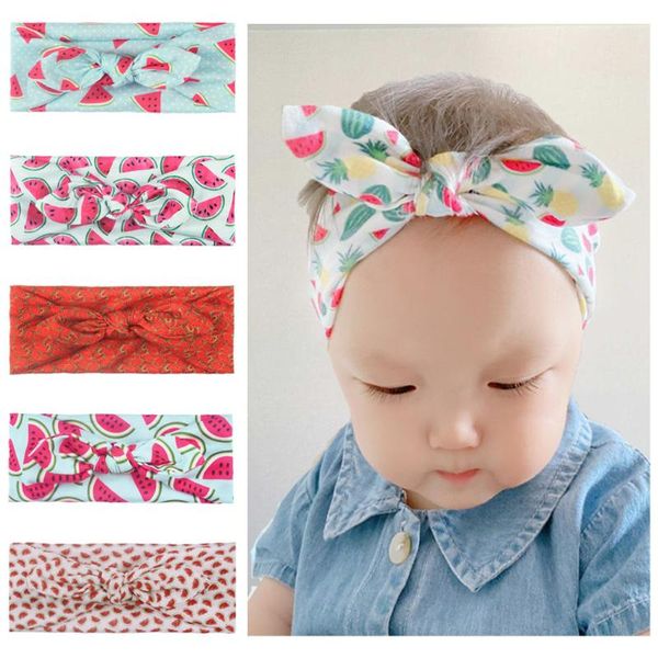 

2020 kids newborn headband infant girls baby fruit headband hair band bow accessories headwears princess pgraphy props j2#2, Slivery;white