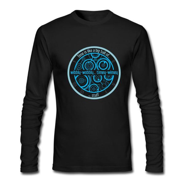 

science fiction tv tardis long tshirt print dr who dalek designers t shirts cotton time wheel clothing exterminate spaceship tee, White;black