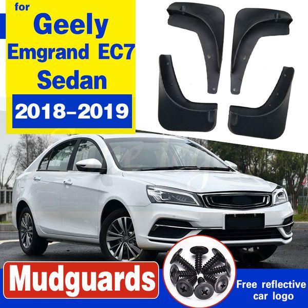 

set car mud flaps for geely emgrand ec7 4-dr sedan 2018 2019 mudflaps splash guards mud flap mudguards fender front rear styling