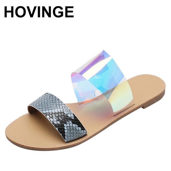 

hovinge women summer slippers open toe slides shoes open toe roman leopard beach sandals ladies thongs non-lace-up shoes, Black