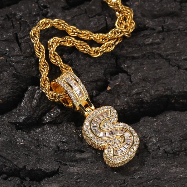 

custom made letter pendant,rock candy diamond english letter pendant stainless steel chain neckalce,hiphop hipster pendant neckalce npt1430, Silver
