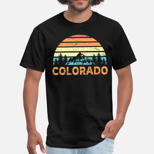 

colorado mountain t shirt men customized short sleeve size s-3xl trend loose basic summer trend shirt