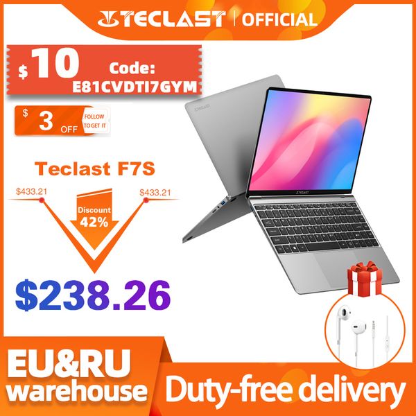 

lap teclast f7s 14.1 inch notebook 8gb ram 128gb emmc windows 10 os dual-band wifi bluetooth