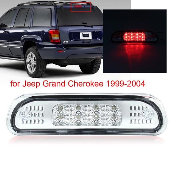 

led хром / красный автомобиль сзади третий стоп-сигнал заднего фонаря для гранд предупреждение свет лампы красный автомобиль авто-стиль