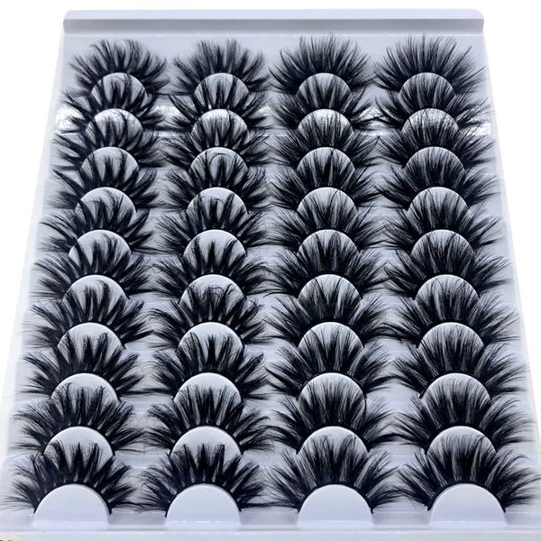 

20 pairs beauty lashes natural false eyelashes fake lashes long makeup 3d mink eyelashes eyelash extension mink