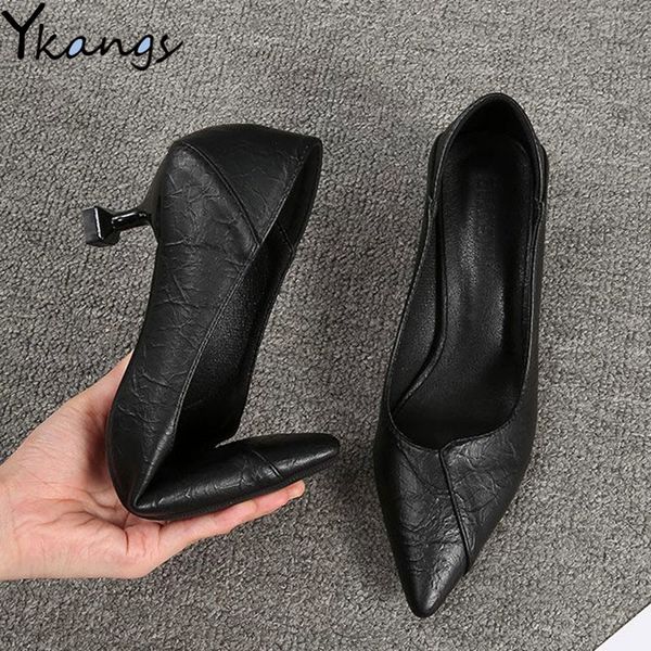 

dress shoes high heels 5cm 7cm black fashion women pointed stiletto pumps 2021 korean office ladies soft formal work