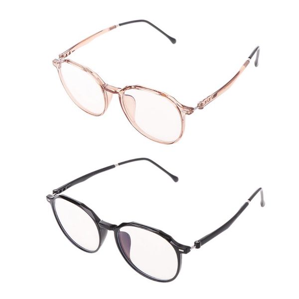 

men women computer glasses anti blue rays radiation eyeglass optical frame clear lens unisex, Black