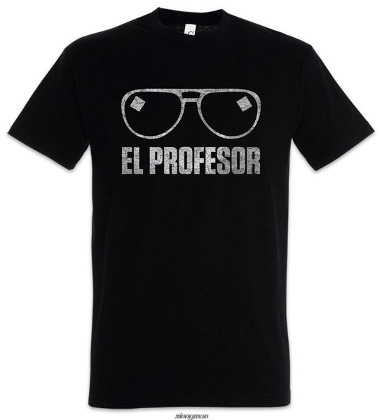 

el professor t-shirt money mask la casa heist de papel dali tokio glasses new short sleeve round collar mens t shirts fashion