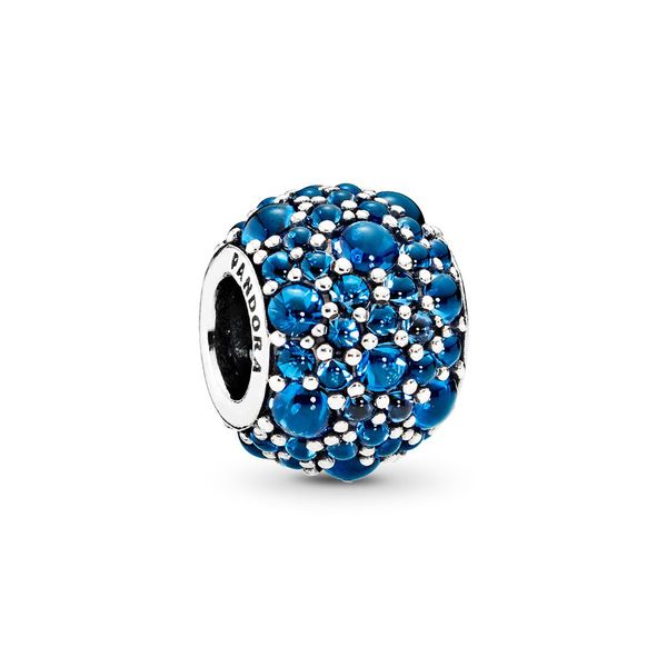 

ale 925 sterling silver vivid blue shimmering droplets charms beads with london blue crystal fit pandora bracelets for diy jewelry making, Black